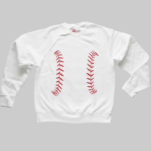 Baseball sweat with stitch print motive