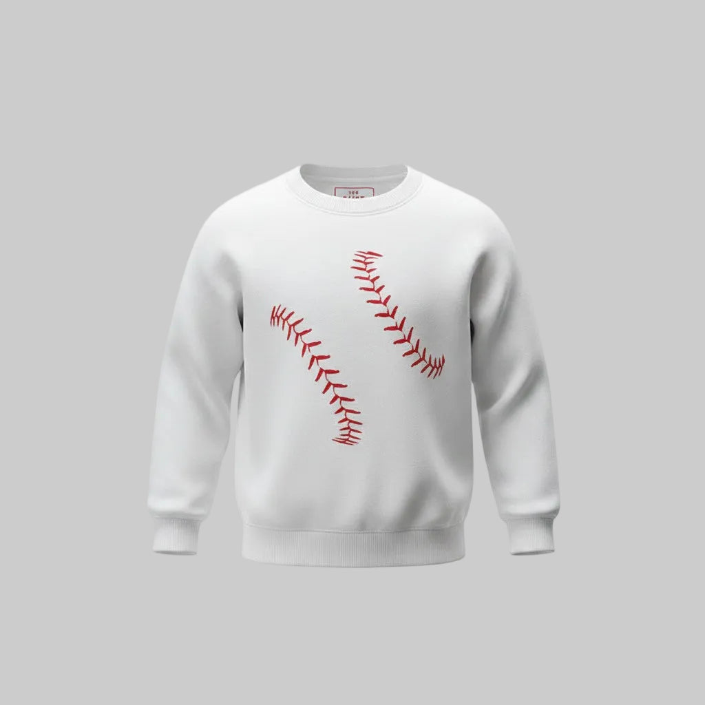 Baseball sweater red stitch - Kids