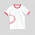 Ringer Tee with baseball stitch