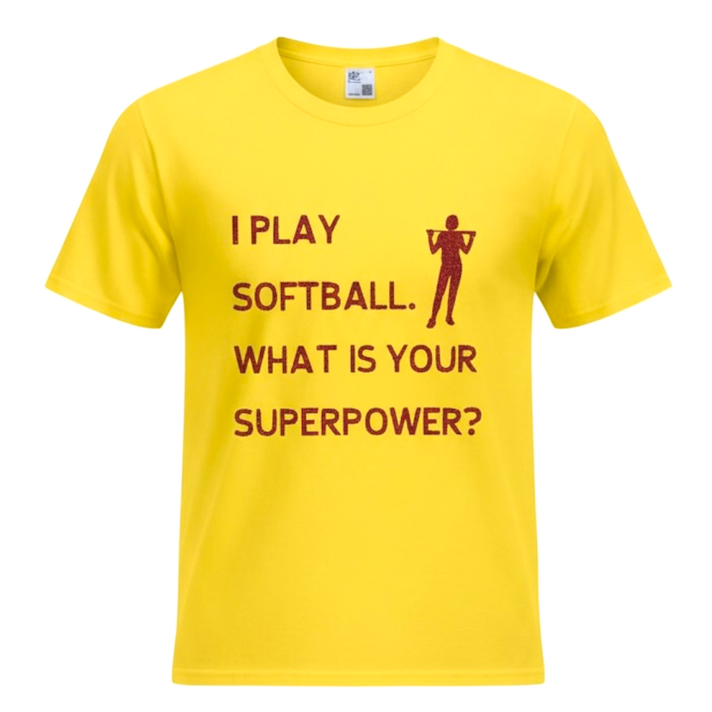 Playing softball, superpower