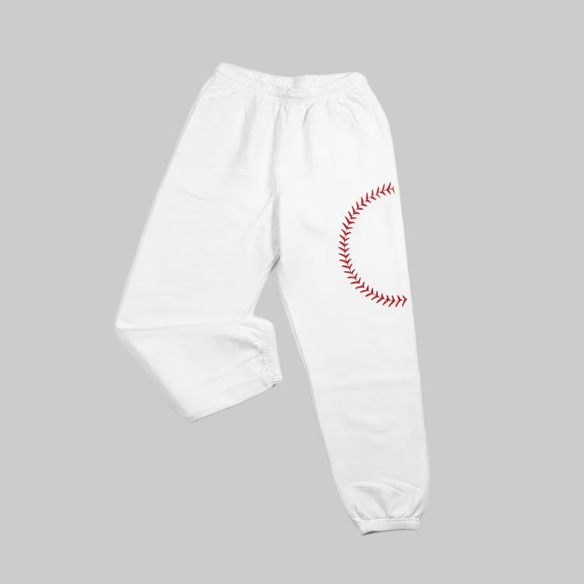 Sweat pants baseball stitch motive
