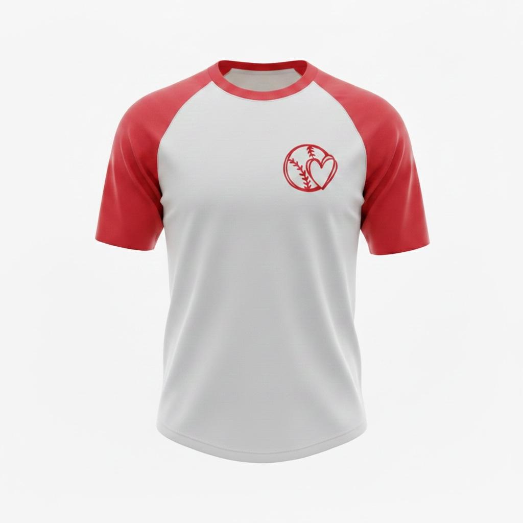 Baseball T, short sleeve - My Heart